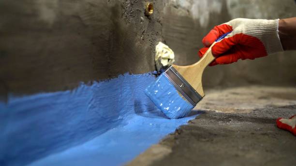 Commercial Exterior Waterproofing project at a Castalia, OH business property by SJ Waterproofing Pros